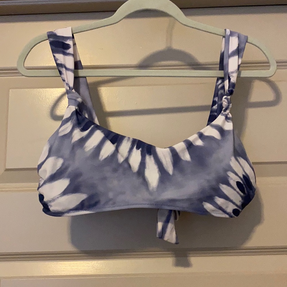 Aerie Indigo Tie Dye Bikini Top